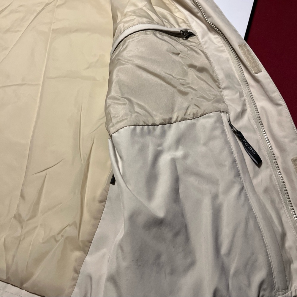 LL Bean Tan Gor-tex Nylon Men's XL Rain Coat Windbreaker - Picture 7 of 11